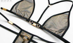 Infernal-Lingerie Micro (Black/Metalmesh Gold)