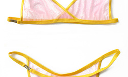 Social-Lingerie (Yellow/Mesh Pussy)