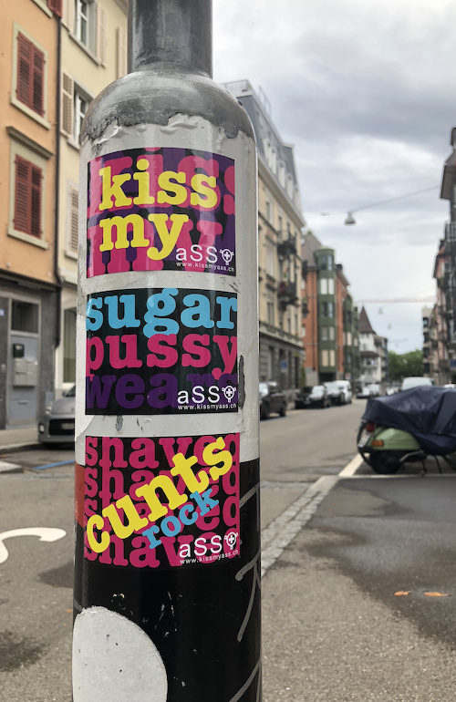 aSS stickers, kissmyaSS, shaved cunts rock aSS, my sugarpussy wears aSS