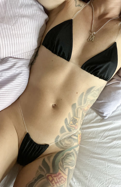 aSwissString transparentes Bikini, transparente Bänder
