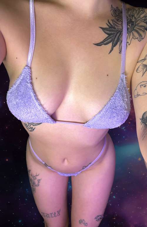 Frottee Unterwäsche, Lila, Swiss String, Frottee, Microunterwäsche, sexy Unterwäsche