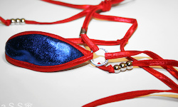 Hysterical Bikini (Red/Jewel Iolite)